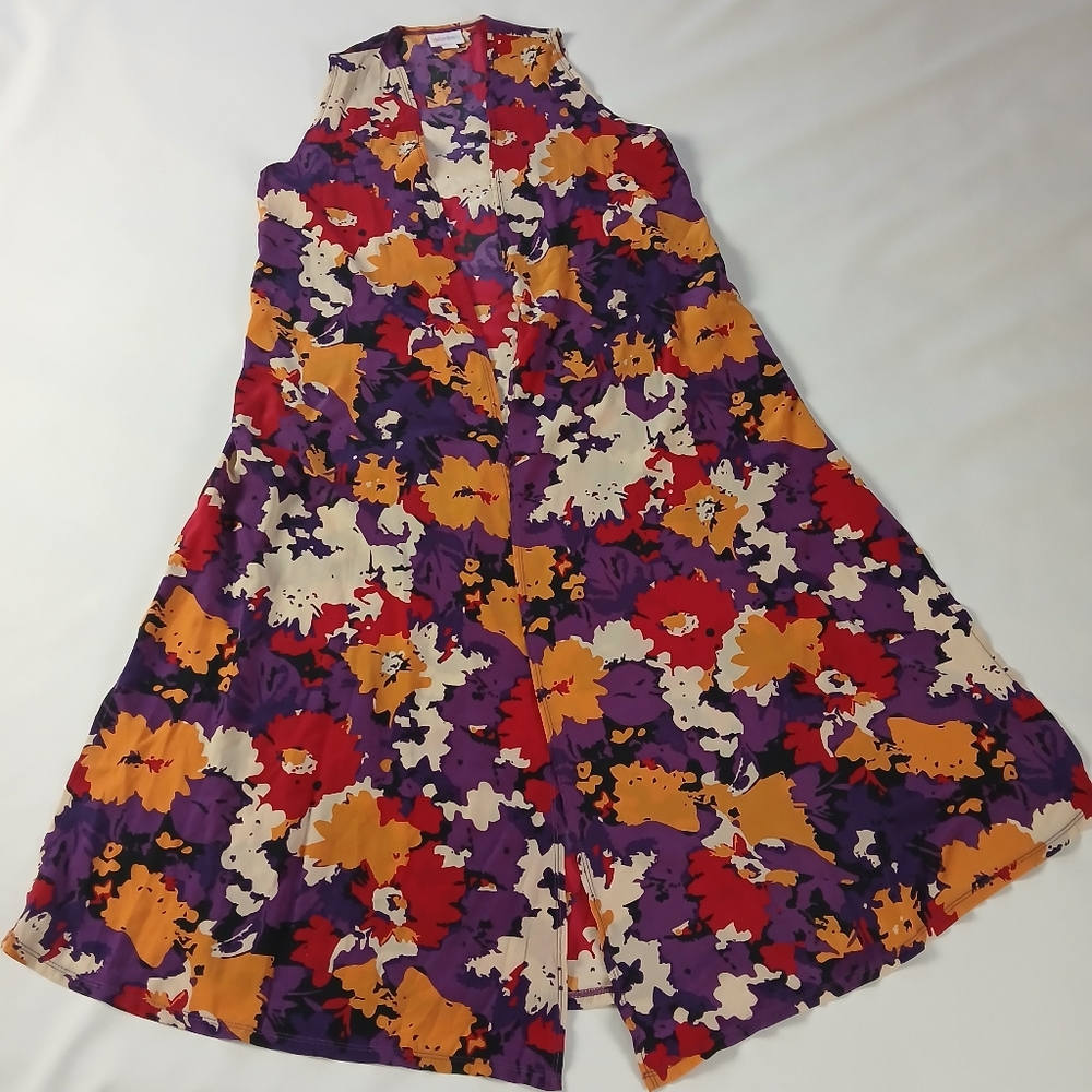 NWT New Lularoe Joy 2449 Duster Cardigan Vest